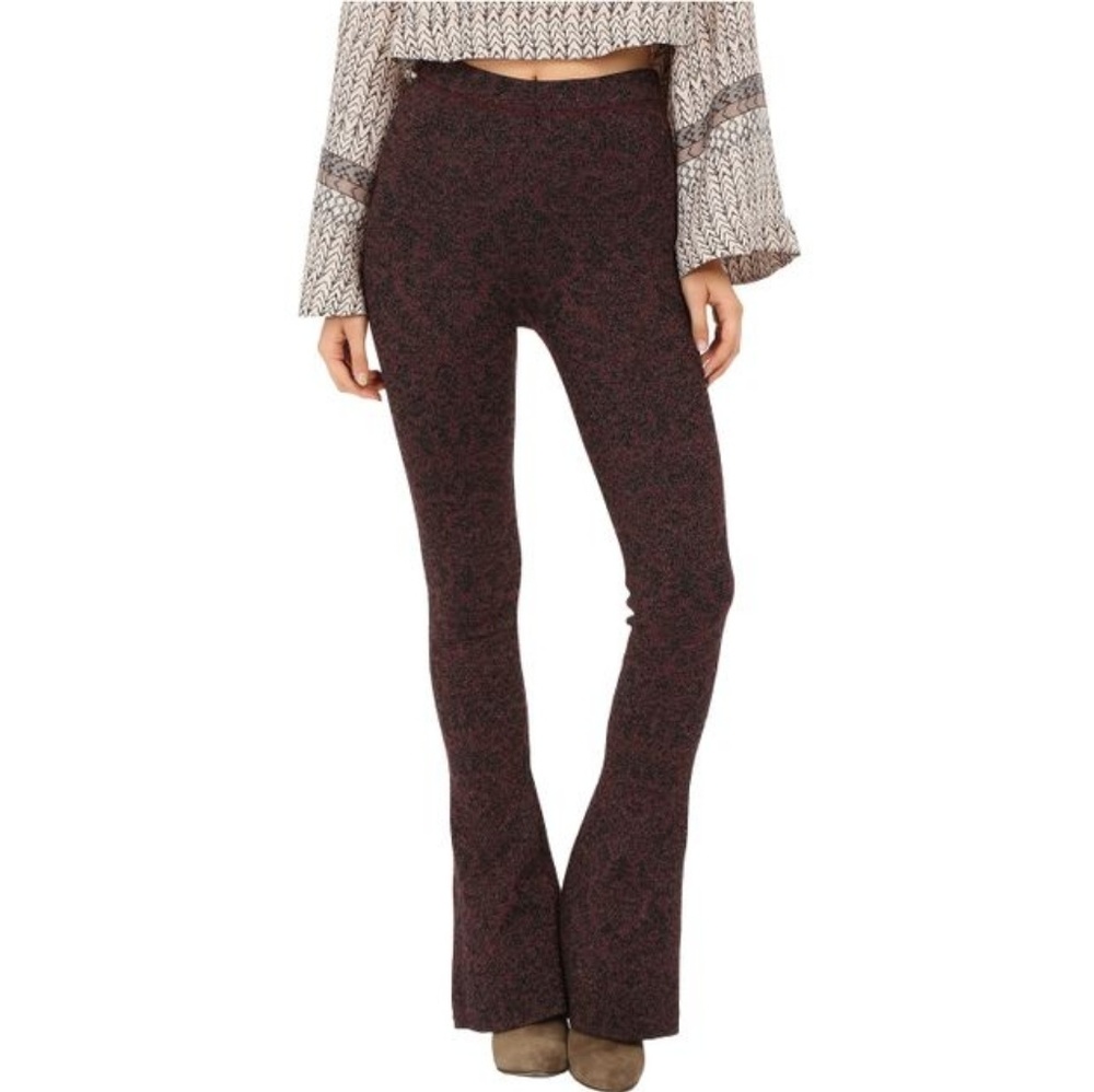 Free People High Waisted Sweater Flare Leggings